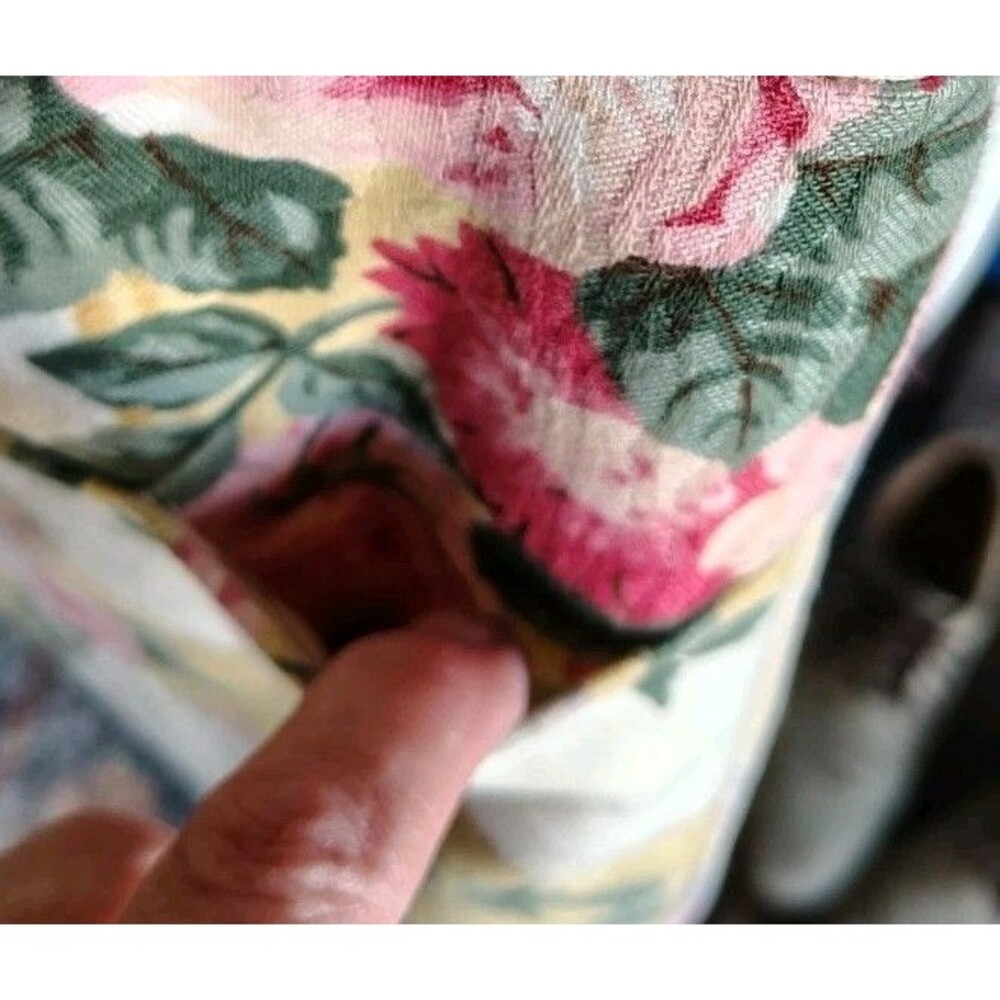 Women's Open Jacket Matching Purse Pockets Floral Embroidery Lace Print New - Picture 12 of 16